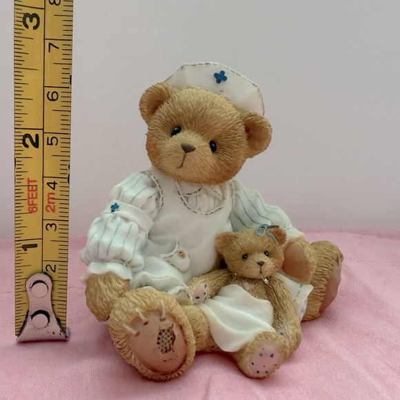 Cherished Teddies Laura Figurine with Brown and Cream Accents - Picture 6 of 9